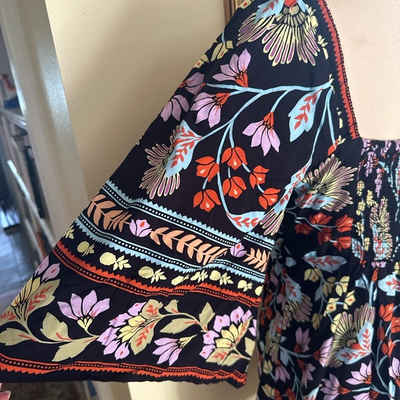 FARM Rio Black Floral Mini Dress - Picture 6 of 12